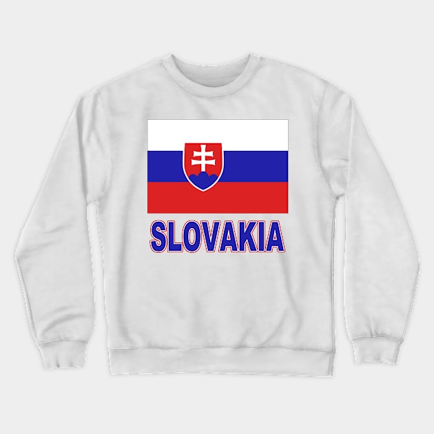 The Pride of Slovakia - Slovak Flag Design Crewneck Sweatshirt by Naves